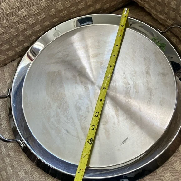 Demeyere Stainless Steel 15 inch Griddle Comal pan Made in Belgium - Picture 2 of 14